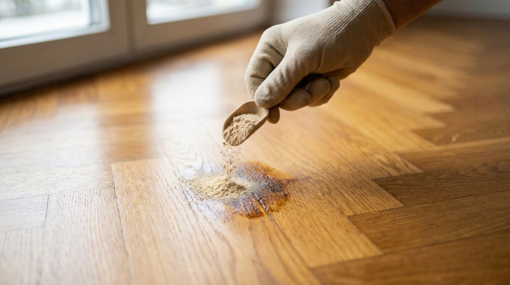 Comment enlever une tache d’huile sur un parquet en bois