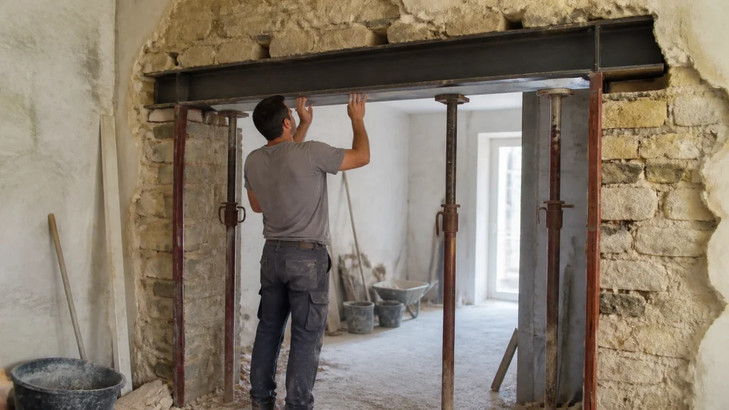 Comment faire un linteau dans un mur porteur avec succès