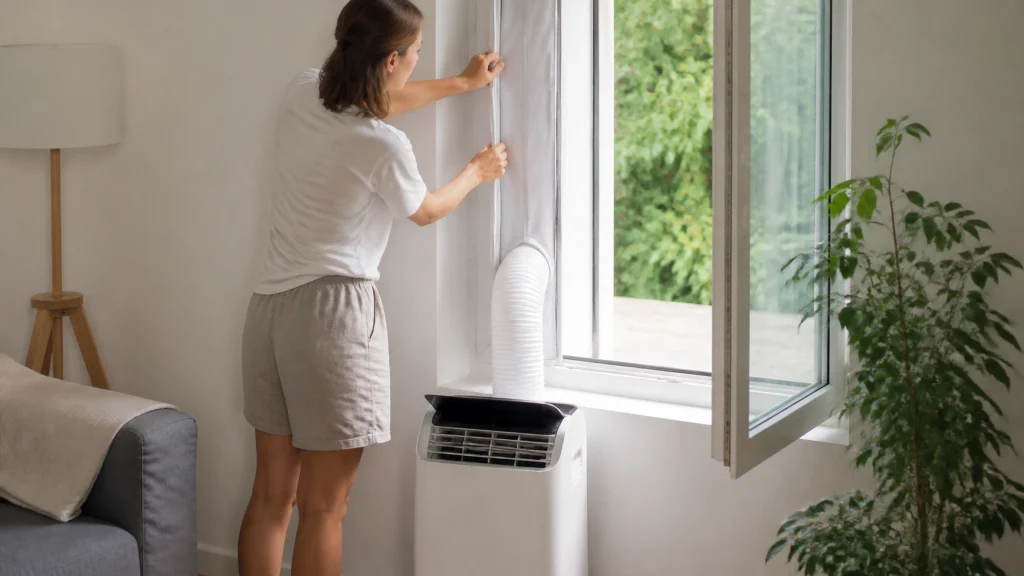 Installer votre climatiseur mobile fenêtre avec succès