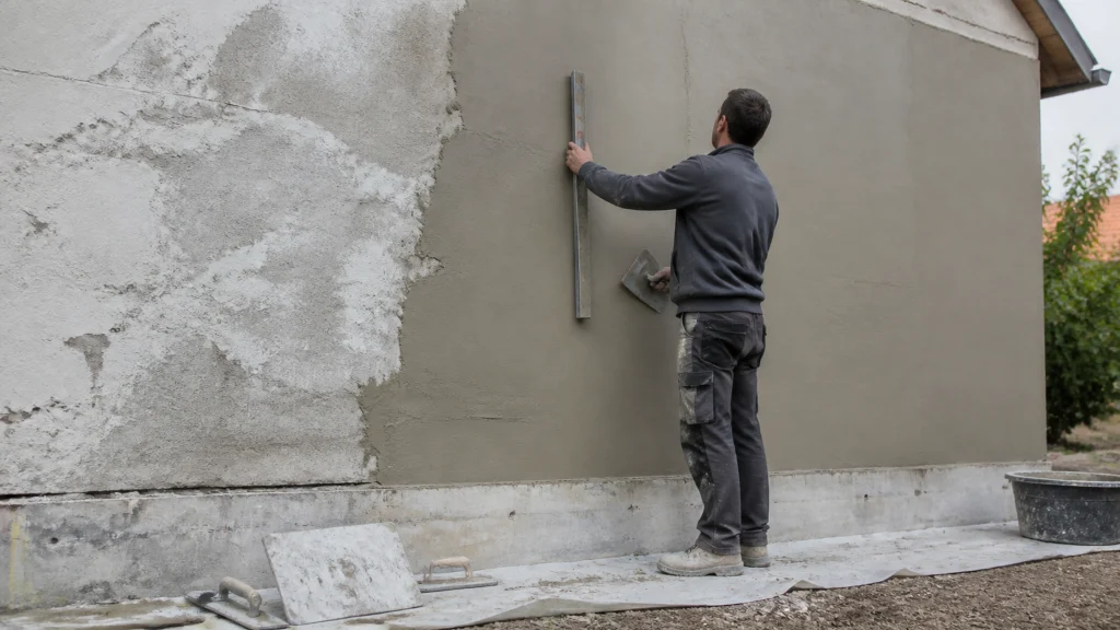 Comment rattraper un mur extérieur pas droit efficacement