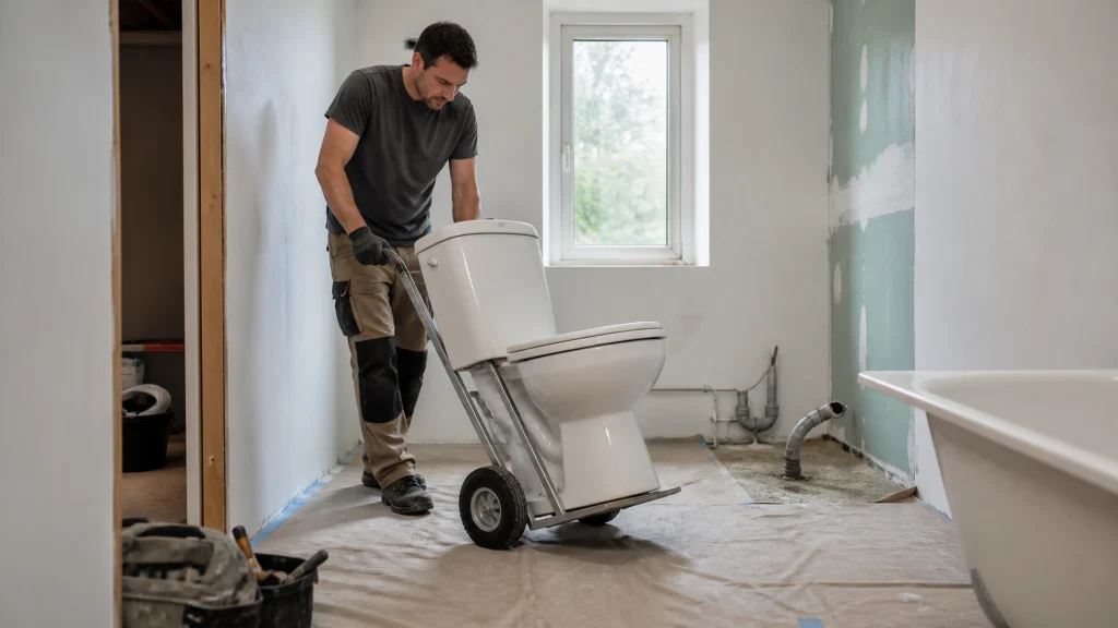 Comment déplacer des toilettes dans votre maison sans faute