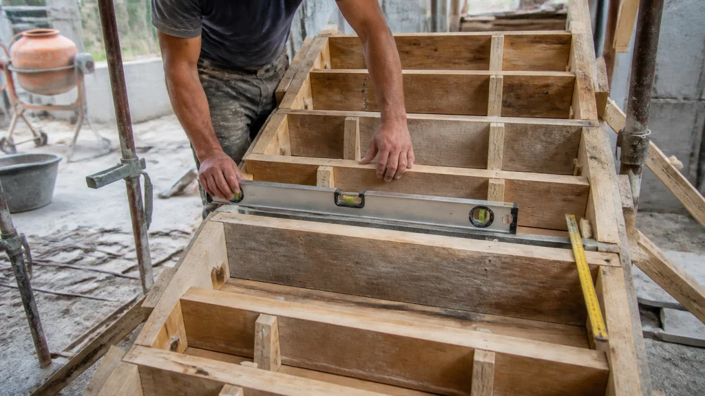 Réussir votre plan de coffrage d’escalier en béton