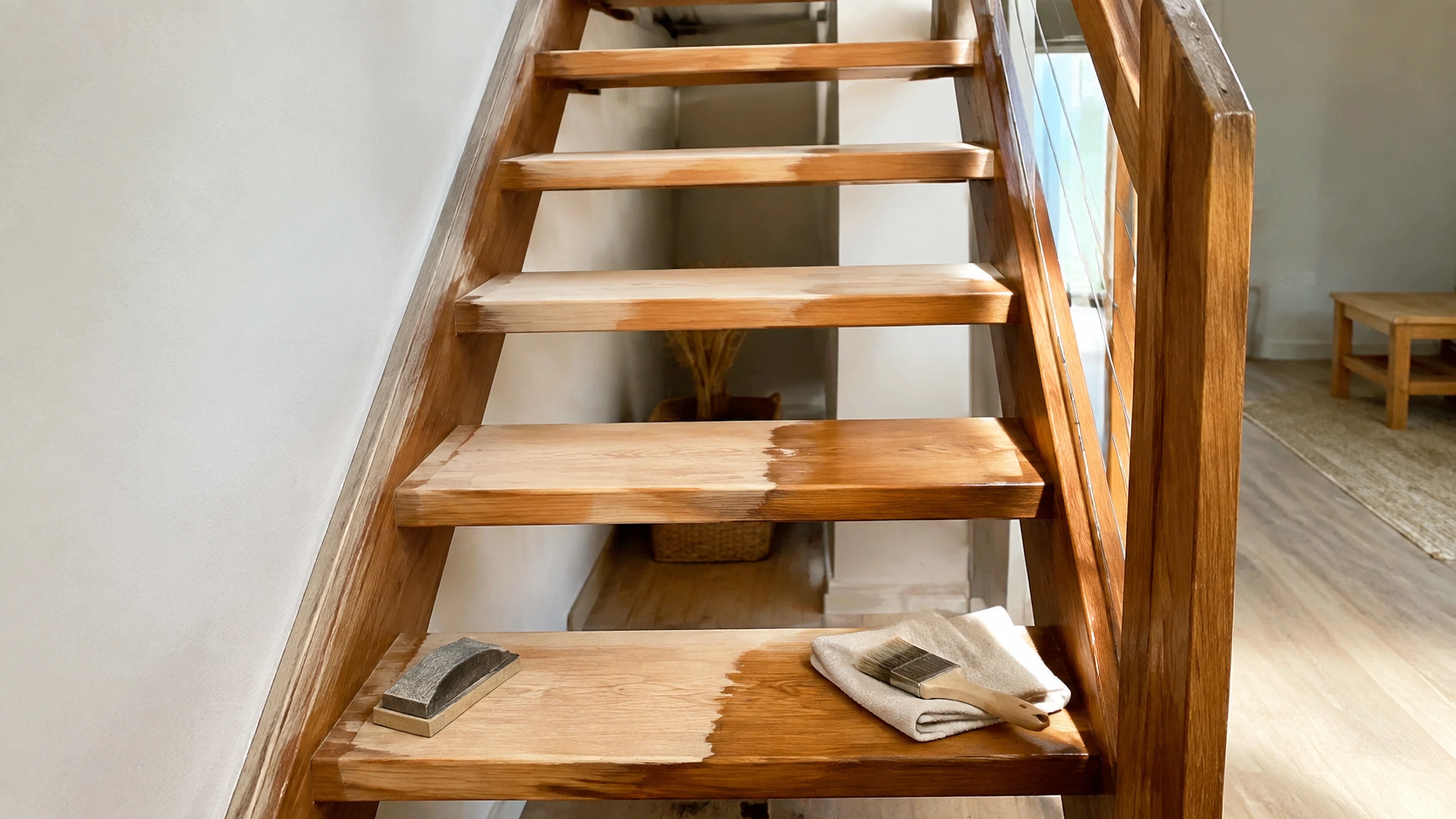 Illustration éditoriale pour l’article « Réussir la rénovation d'un escalier sans contremarche »